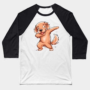 Golden Retriever Dabbing Baseball T-Shirt